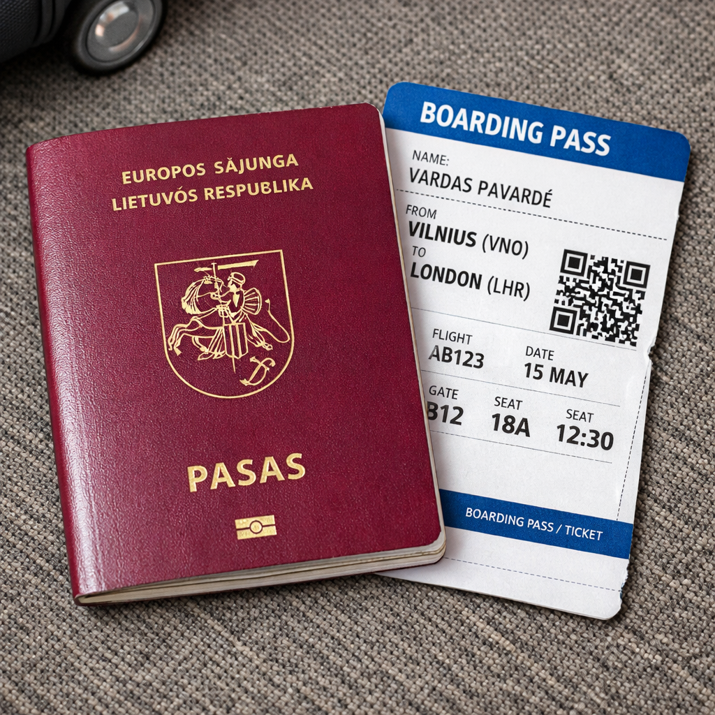 Lietuvos piliečio pasas kelionei į Pietų Afriką be vizos
